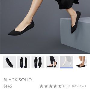 Rothy’s Black Pointed Flats